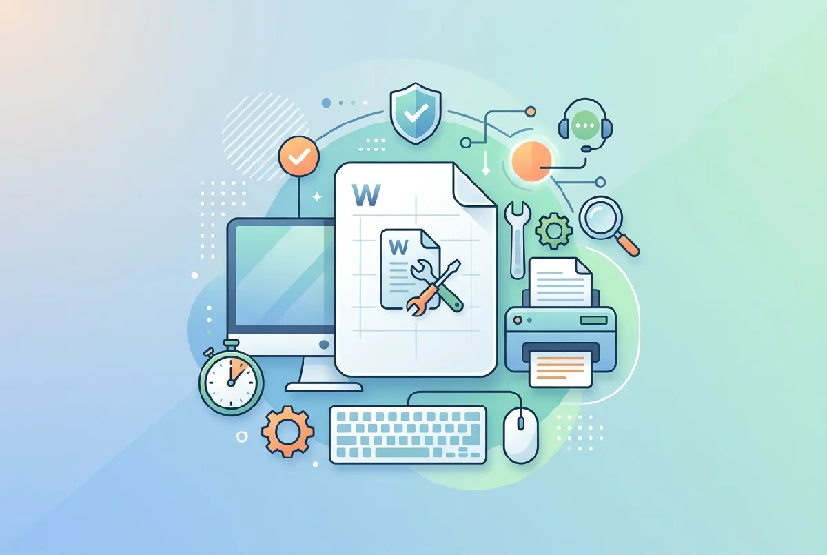 نمونه قرارداد سرویس، نگهداری و پشتیبانی کامپیوتر و پرینتر فایل Word