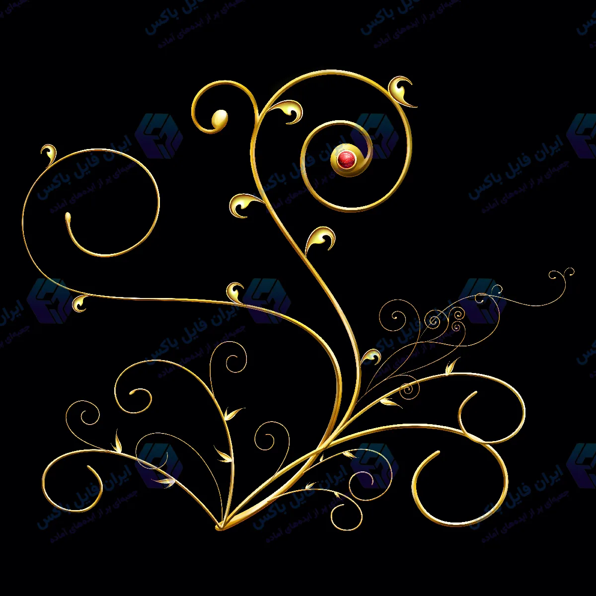 طرح لایه باز پس زمینه انتزاعی مارپیچ طلایی یاقوتی ۵۰۰۰ در ۵۰۰۰
