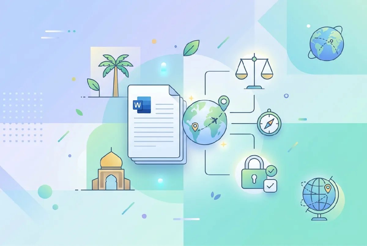 مقاله بررسی حقوق و تکالیف جهانگردان در حقوق ایران و اسلام فایل Word