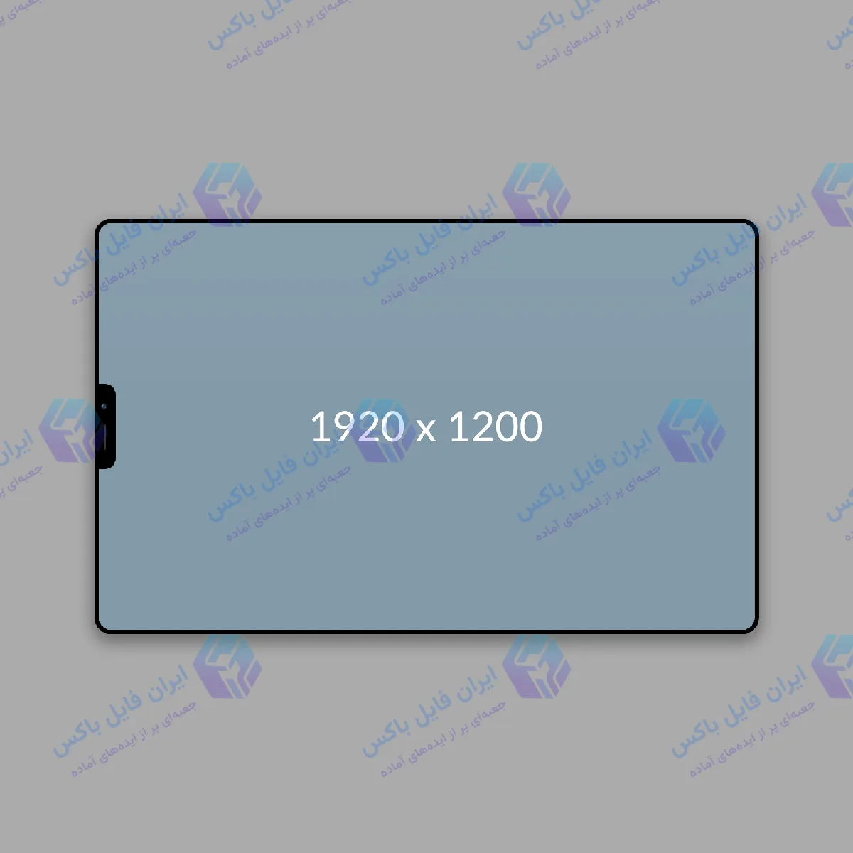 موکاپ وب مینیمال افقی لایه باز PSD